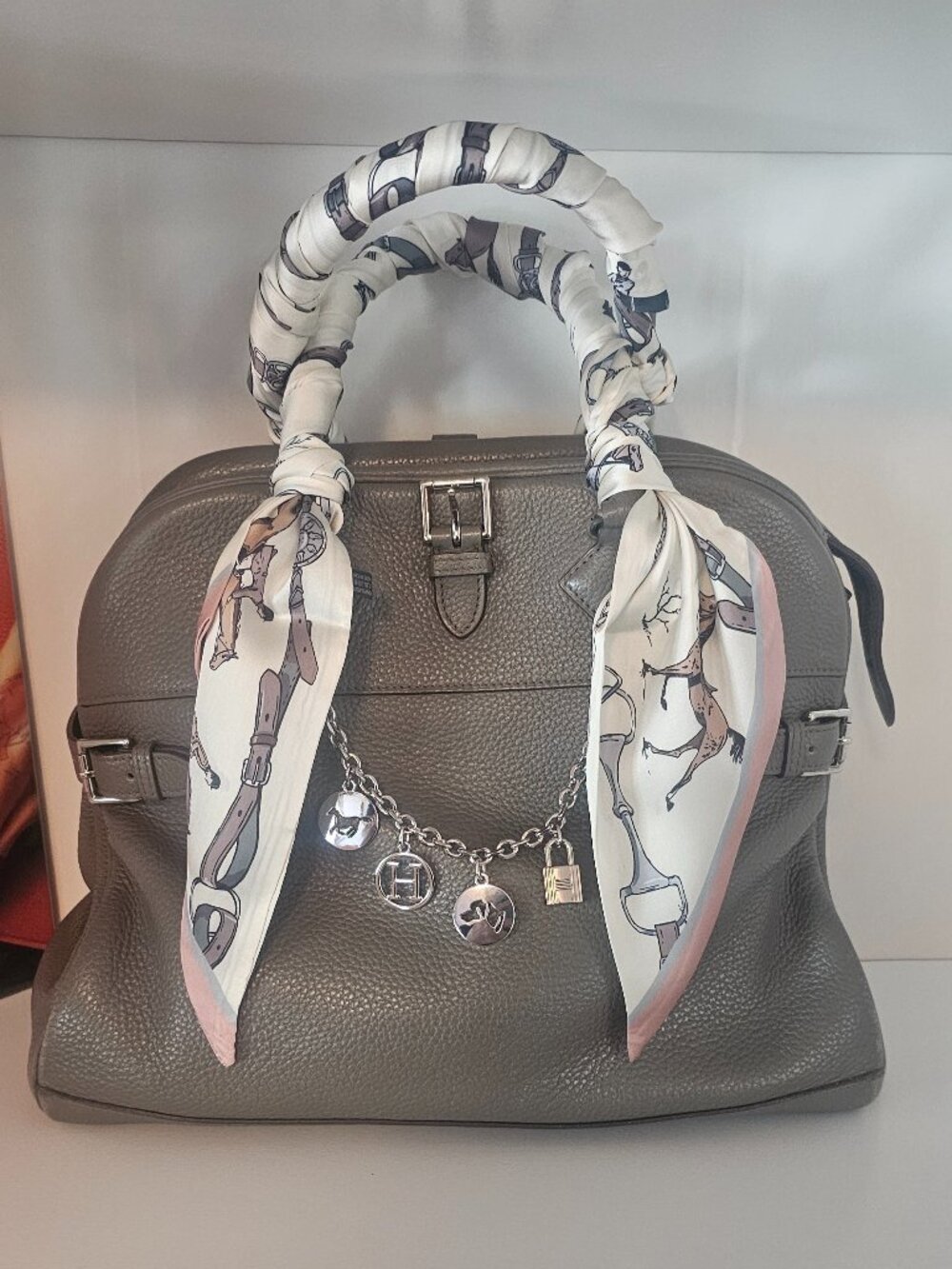 HERMES Atlas 35 Grey Clemence